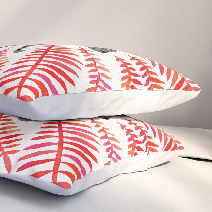 Black Jaguar - Red Leaf Palette Pillow Sham Gallery Image 3
