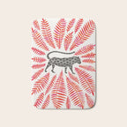 Black Jaguar - Red Leaf Palette Bath Mat Gallery Image 1