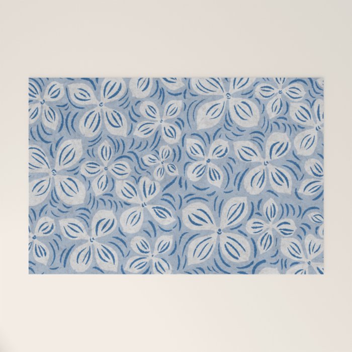 Dogwood Blue Welcome Mat Gallery Image 1
