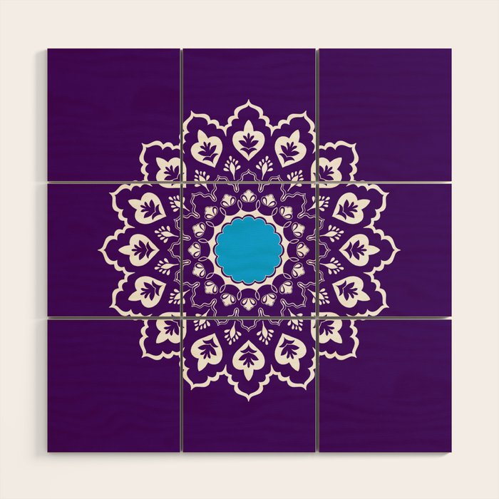 Mughal Motifs Wood Wall Art Gallery Image 1