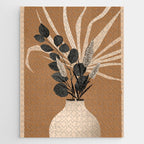Minimal vase with plant leaves 1 Jigsaw Puzzle Gallery Image 1