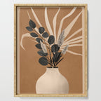 Minimal vase with plant leaves 1 Serving Tray Gallery Image 1