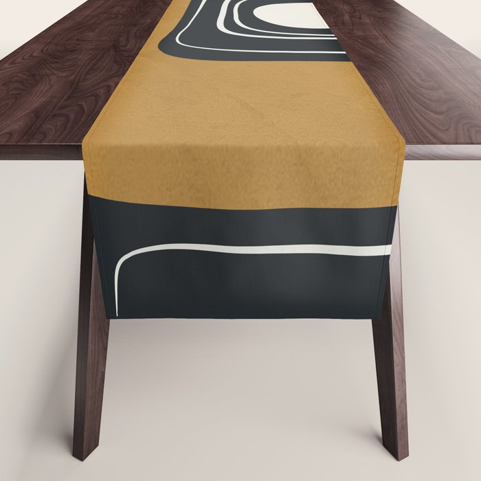 Minimal Abstract Form 3 Table Runner Gallery Image 1