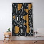 Minimal Abstract Form 3 Window Curtain Gallery Image 5