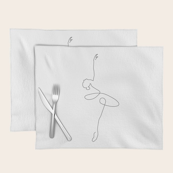 Abstract Ballerina Placemat Gallery Image 1
