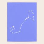 Scorpio Zodiac Star Constellation Line Art Pastel Purple Poster Gallery Image 4