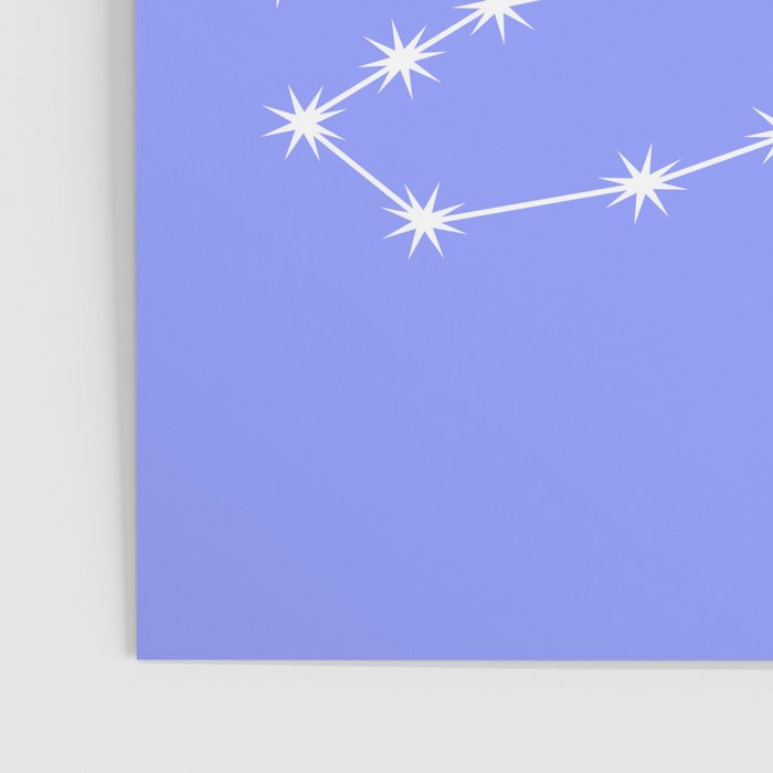 Scorpio Zodiac Star Constellation Line Art Pastel Purple Poster Gallery Image 3