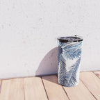 Indigo Navy, PALM TREES, upside down Travel Mug Gallery Image 4