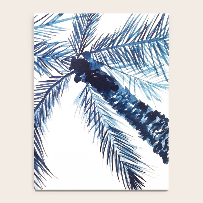 Indigo Navy, PALM TREES, upside down Notebook Gallery Image 4