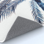 Indigo Navy, PALM TREES, upside down Rug Gallery Image 4