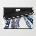 Indigo Navy, PALM TREES, upside down Laptop Sleeve Gallery Image 2