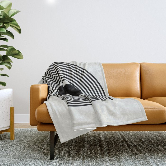 minimal circle  Throw Blanket Gallery Image 1