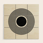 minimal circle  Wood Wall Art Gallery Image 1