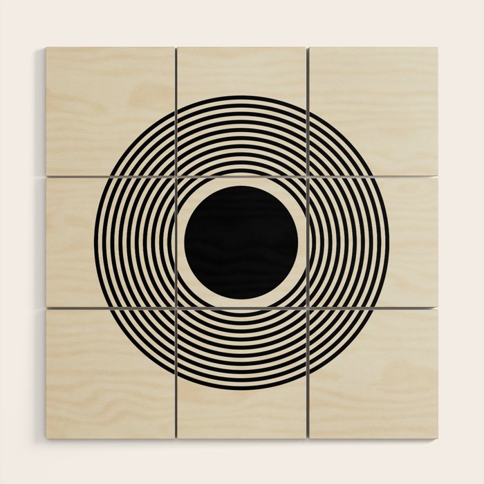 minimal circle  Wood Wall Art Gallery Image 1