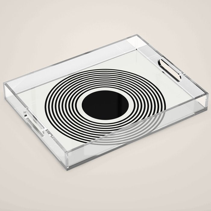 minimal circle  Acrylic Tray Gallery Image 1