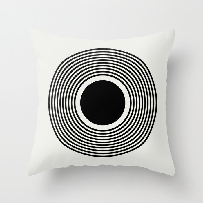 minimal circle  Throw Pillow Gallery Image 6