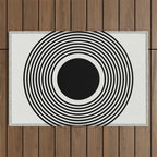 minimal circle  Outdoor Rug Gallery Image 1