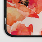Abstract watercolor red orange pink poppies flowers Laptop Sleeve Gallery Image 3