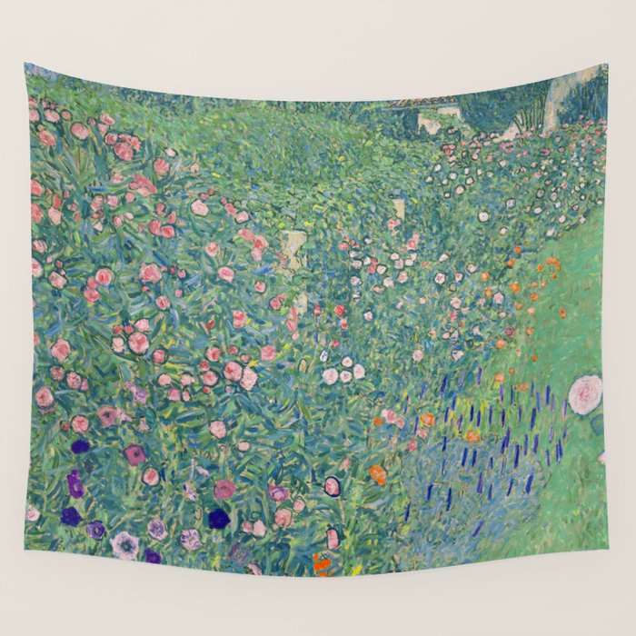 Gustav Klimt Italian GardenLand 1913 Wall Tapestry Gallery Image 4