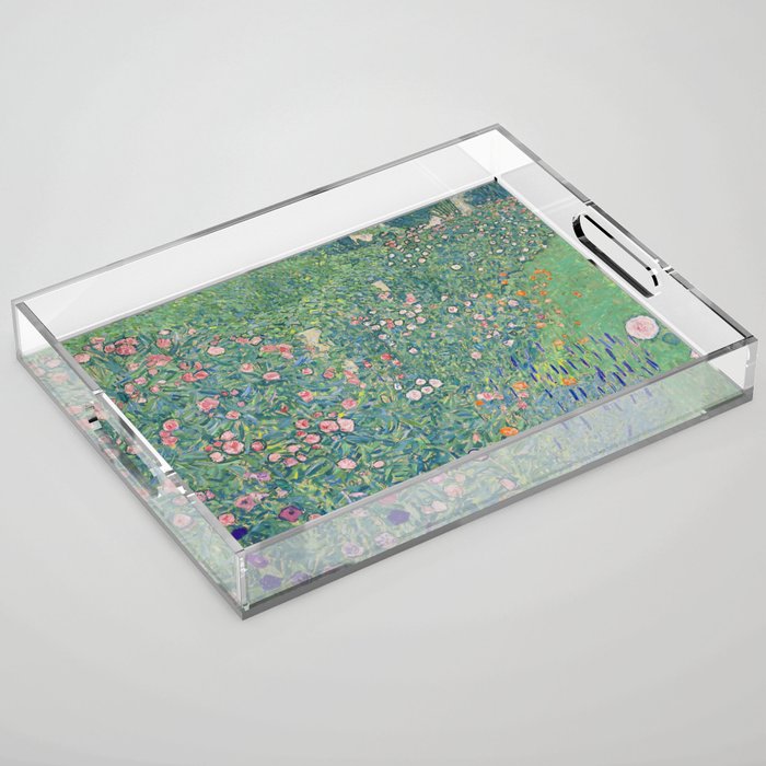 Gustav Klimt Italian GardenLand 1913 Acrylic Tray Gallery Image 1
