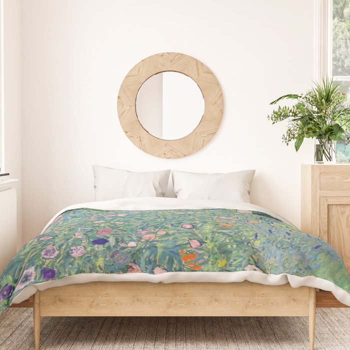 Gustav Klimt Italian GardenLand 1913 Duvet Cover Gallery Image 3