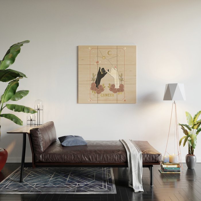 Cancer Zodiac Series Wood Wall Art Gallery Image 2