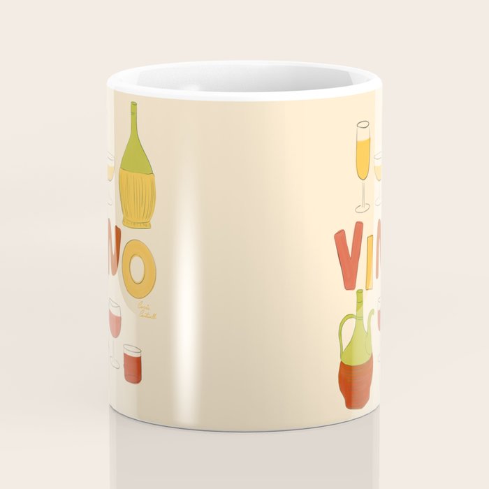 Vino Italian Wine Coffee Mug Gallery Image 4