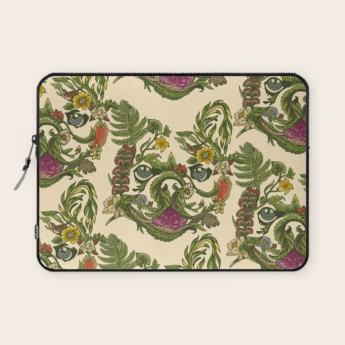 Botanical French Bulldog Laptop Sleeve Gallery Image 1