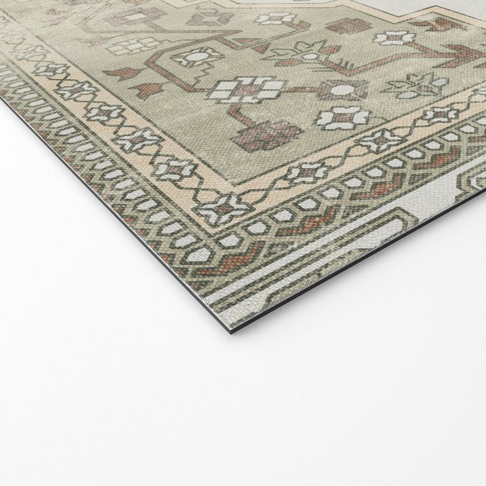 turkish floral - sage & brown Welcome Mat Gallery Image 2