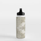 turkish floral - sage & brown Water Bottle Gallery Image 3