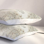 turkish floral - sage & brown Pillow Sham Gallery Image 3