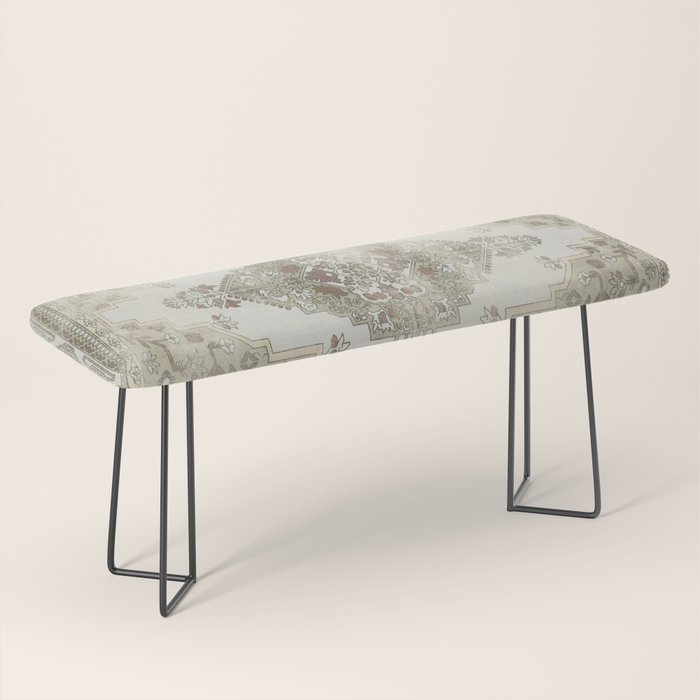 turkish floral - sage & brown Bench Gallery Image 1