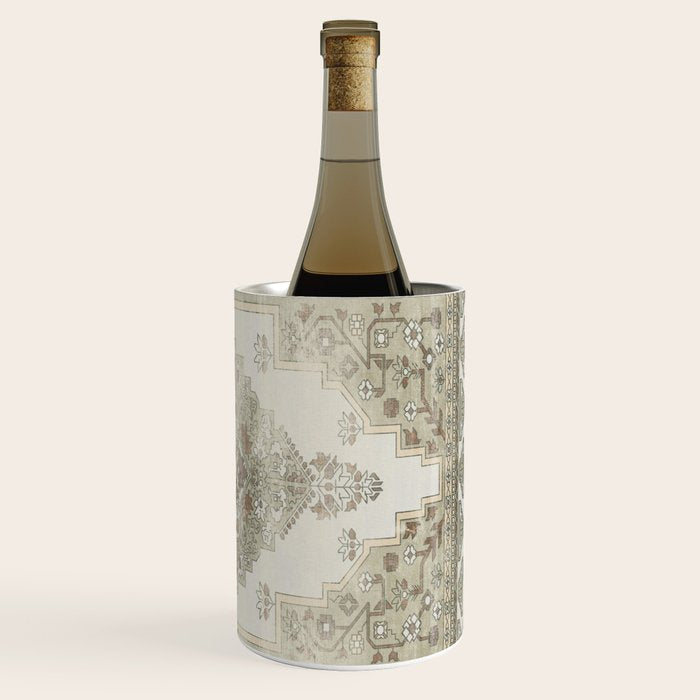 turkish floral - sage & brown Wine Chiller Gallery Image 3