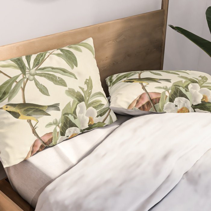 Bachman's Warbler - John James Audubon Birds of America Pillow Sham Gallery Image 2