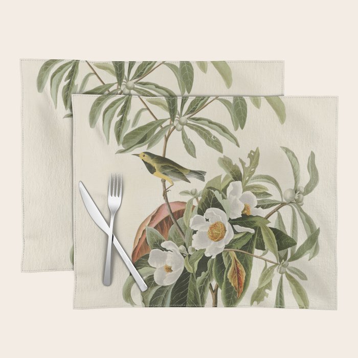 Bachman's Warbler - John James Audubon Birds of America Placemat Gallery Image 1