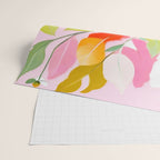 Pastelchio, Pastel Floral Botanical Spring, Flowers Blush Blossom Pink Garden Painting, Bohemian Chic Subdued Nature Plants Wrapping Paper Gallery Image 2