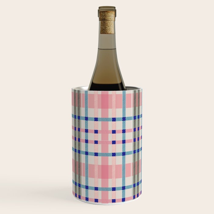 Vibrant Plaid Fusion B Wine Chiller Gallery Image 1