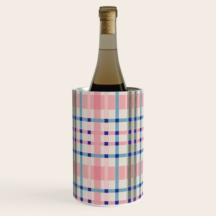 Vibrant Plaid Fusion B Wine Chiller Gallery Image 2