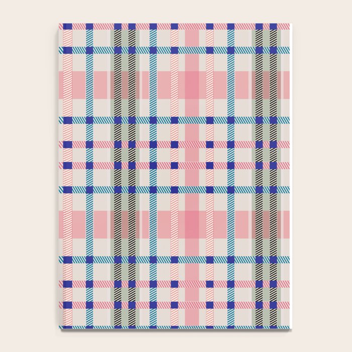 Vibrant Plaid Fusion B Notebook Gallery Image 4