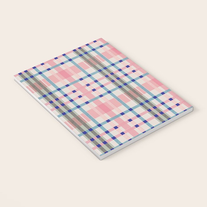Vibrant Plaid Fusion B Notebook Gallery Image 3