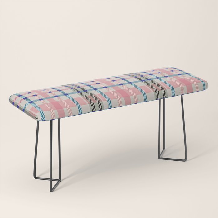 Vibrant Plaid Fusion B Bench Gallery Image 1