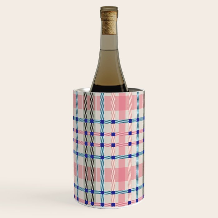 Vibrant Plaid Fusion B Wine Chiller Gallery Image 3