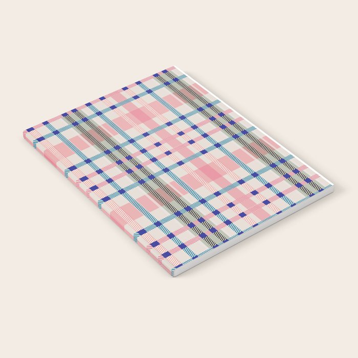 Vibrant Plaid Fusion B Notebook Gallery Image 1
