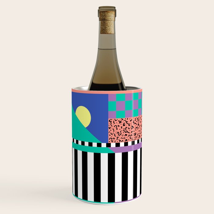 Memphis pattern 108 - 80s / 90s Retro Wine Chiller Gallery Image 2