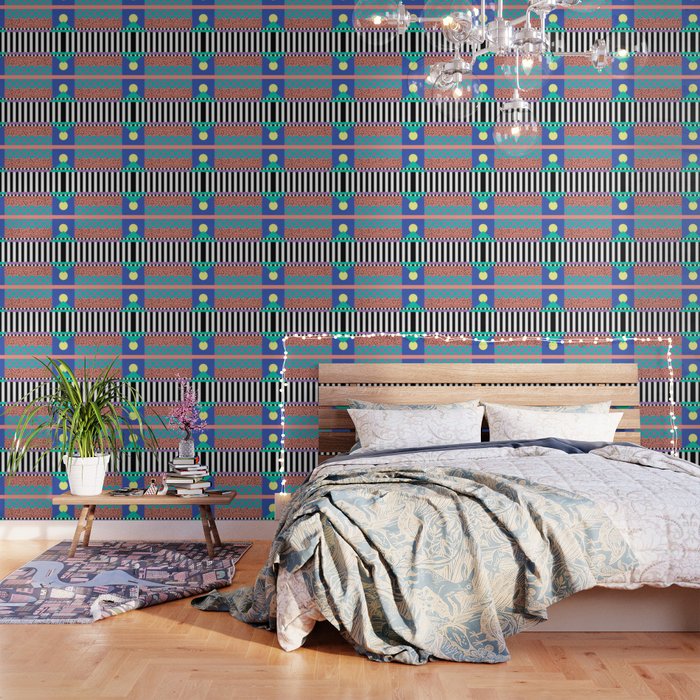 Memphis pattern 108 - 80s / 90s Retro Wallpaper Gallery Image 3