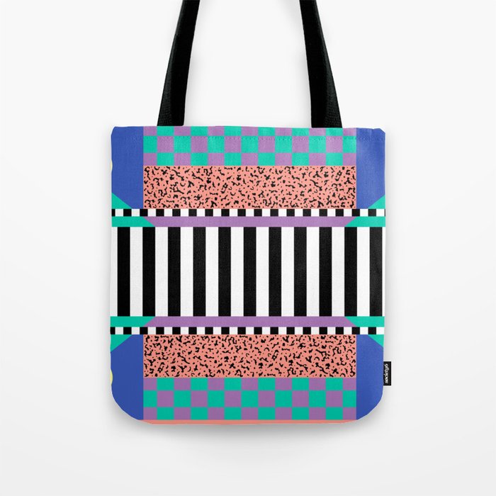 Memphis pattern 108 - 80s / 90s Retro Tote Bag Gallery Image 1