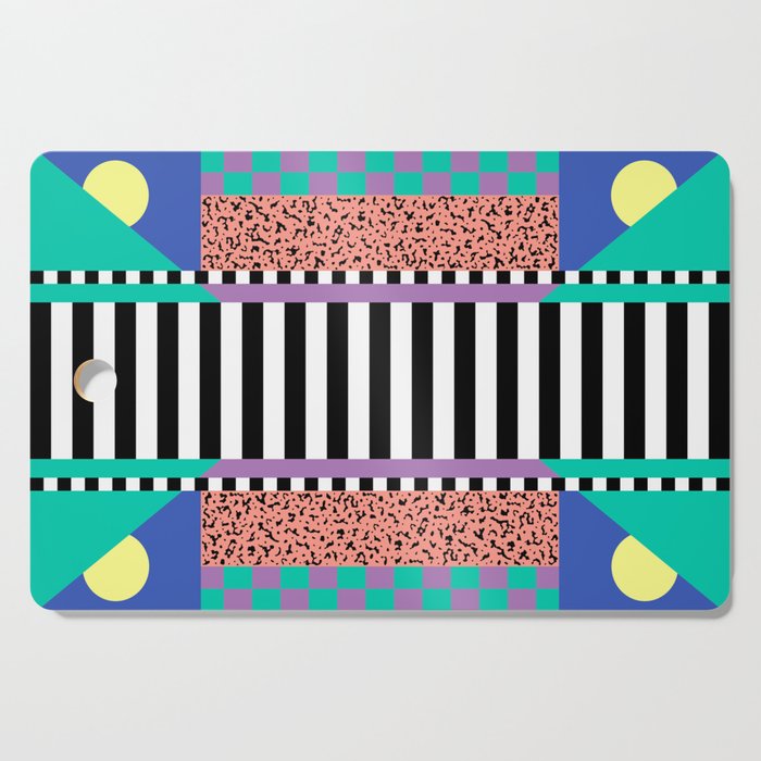 Memphis pattern 108 - 80s / 90s Retro Cutting Board Gallery Image 1