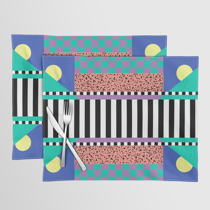 Memphis pattern 108 - 80s / 90s Retro Placemat Gallery Image 1