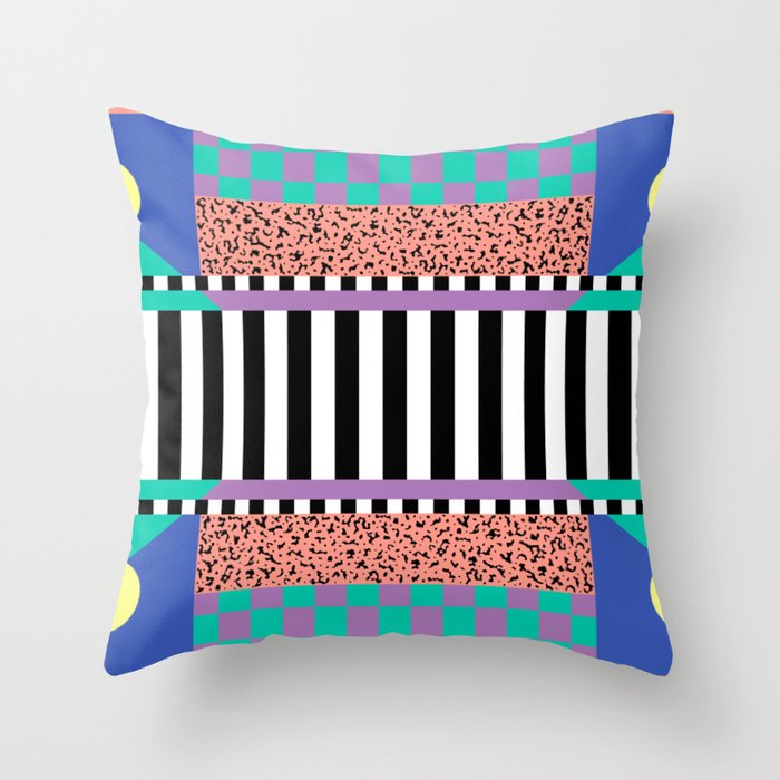 Memphis pattern 108 - 80s / 90s Retro Throw Pillow Gallery Image 6