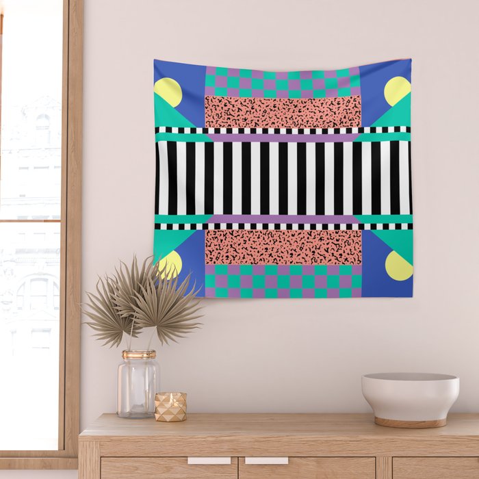 Memphis pattern 108 - 80s / 90s Retro Wall Tapestry Gallery Image 2